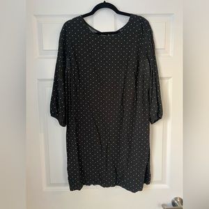 Black polka dot dress from Old Navy.